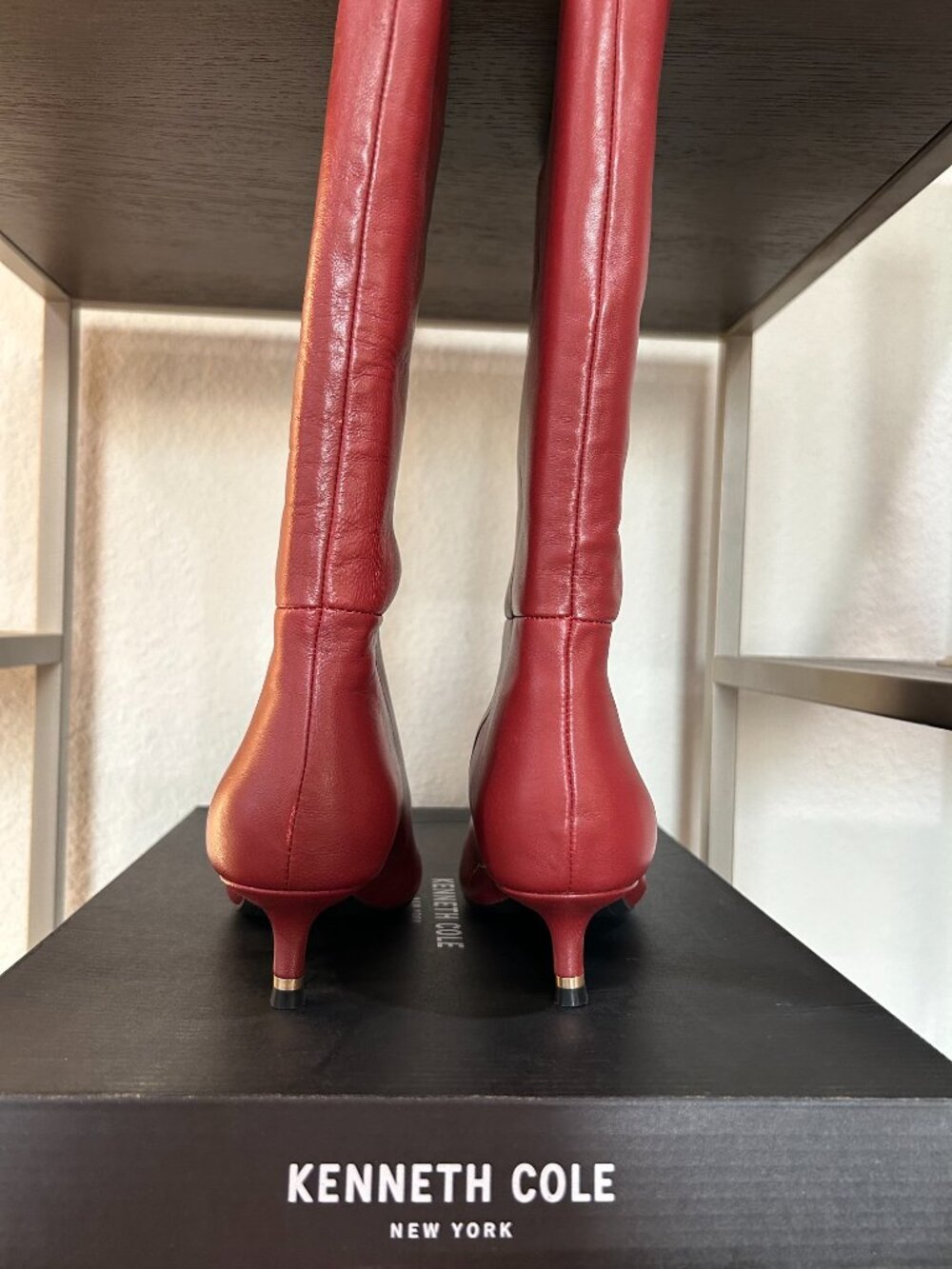 Kenneth Cole Leather Mid-Calf Boots - Picture 4 of 9